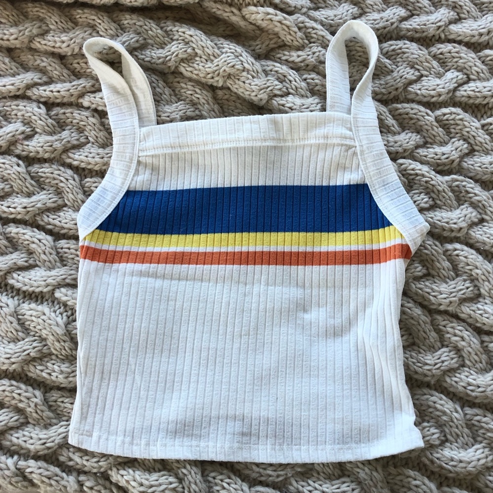 Bershka White Tank Top